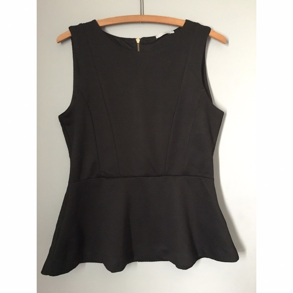 H&M Black Peplum Top